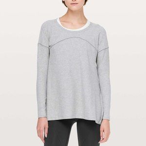 LULULEMON Hit Unwind Long Sleeve grey